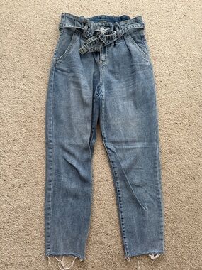 Wild  Fable High-Waist Paperbag Women's Jeans in Light Blue